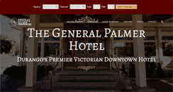 Desktop Screenshot of generalpalmerhotel.com