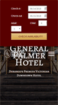 Mobile Screenshot of generalpalmerhotel.com