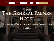 Tablet Screenshot of generalpalmerhotel.com